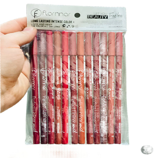 Flormar perfect lip liner 12 peace set Glowxii