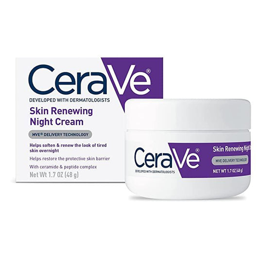 CeraVe Skin Renewing Night Cream - Glowxii
