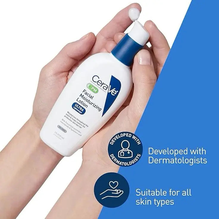 CeraVe Facial Moisturizing Lotion PM Glowxii®